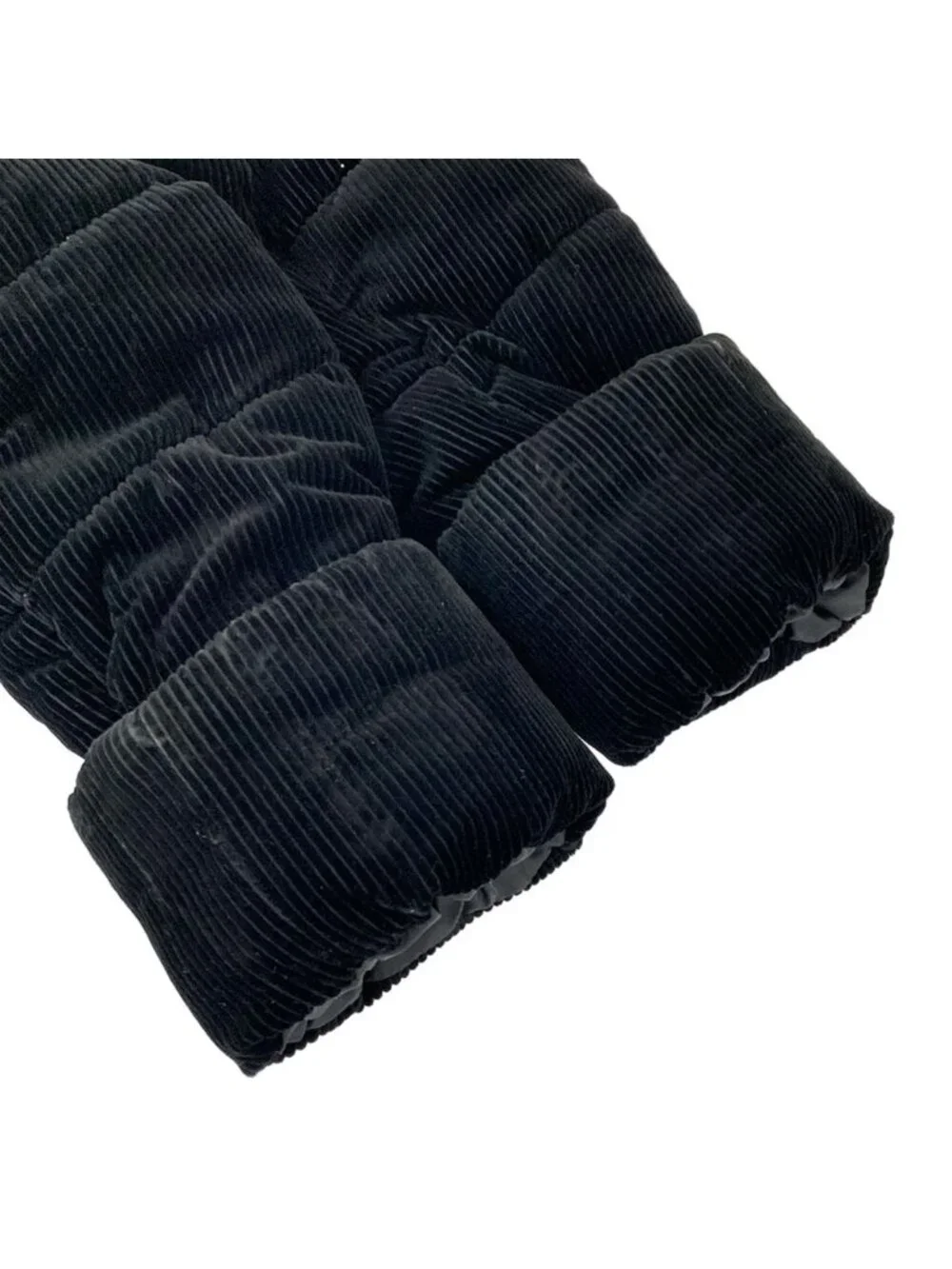 Chanel Jacket 38 M Black Long Sleeve Corduroy Identification Sports Line Winter
